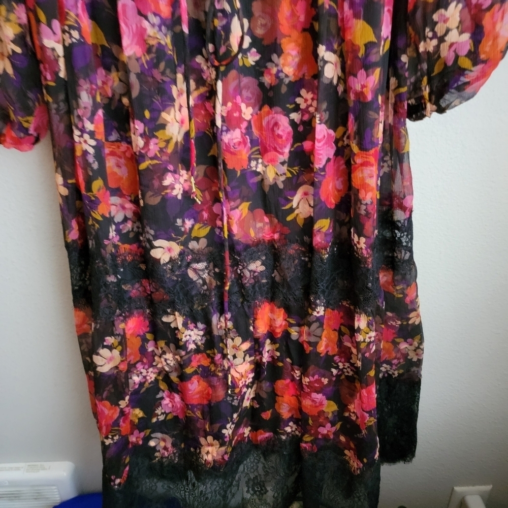 Johnny Was Flora Silk Maxi Dress size 3X NWT - Picture 4 of 6